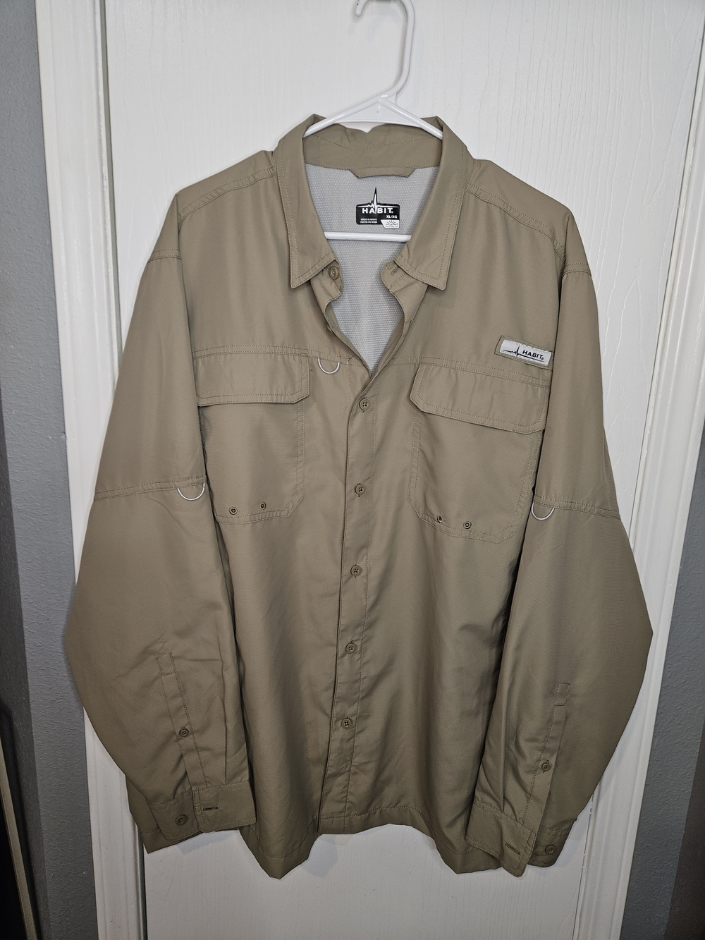 Habitat Men's Tan Lightweight Fishing Shirt